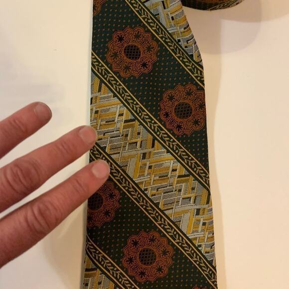 Vintage Armando collection polyester wide striped neck tie - Picture 6 of 8